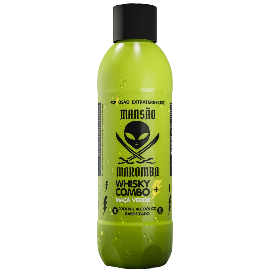 Mansão Maromba Whisky + Combo Maçã Verde 1L (6 unidades)